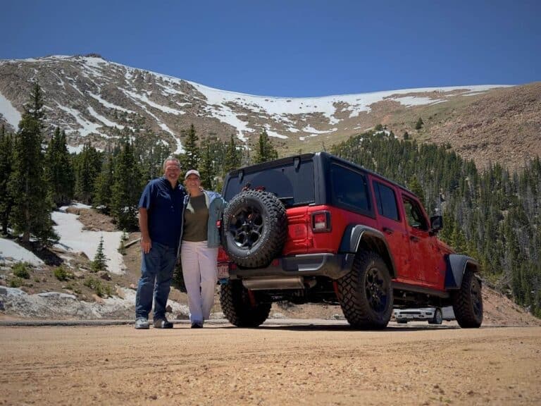 driving up pikes peak