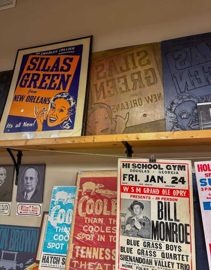 hatch show print carved blocks