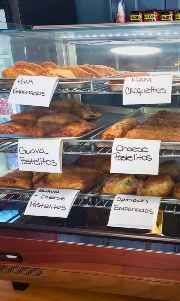 hola cuban cafe display case
